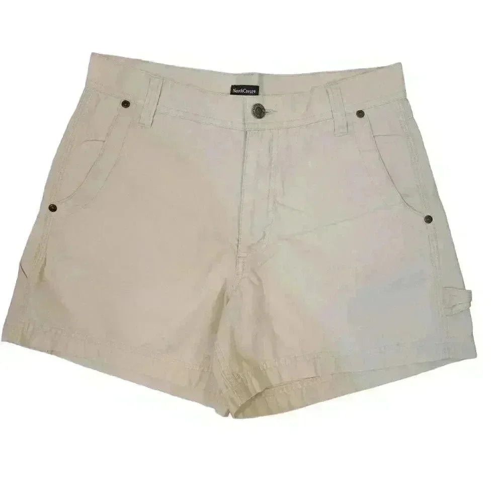 𝅺NorthCrest Women’s Cream Cotton Shorts